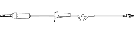 10 Drip, 83in, Non-Vented, Roller Clamp, Sure-Lok® Needle-Free Y-Site, Rotating Male Luer Lock