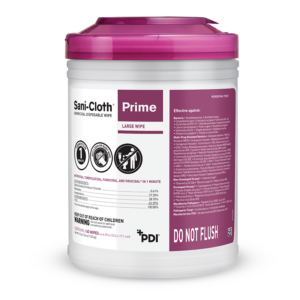 Sani-Cloth Prime Germicidal Disposable Wipe 6in x 6.75in, Large Canister 160/CT