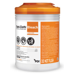 Sani-Cloth® Bleach Germicidal Disposable Wipe, 6in x 5in, 160/CT