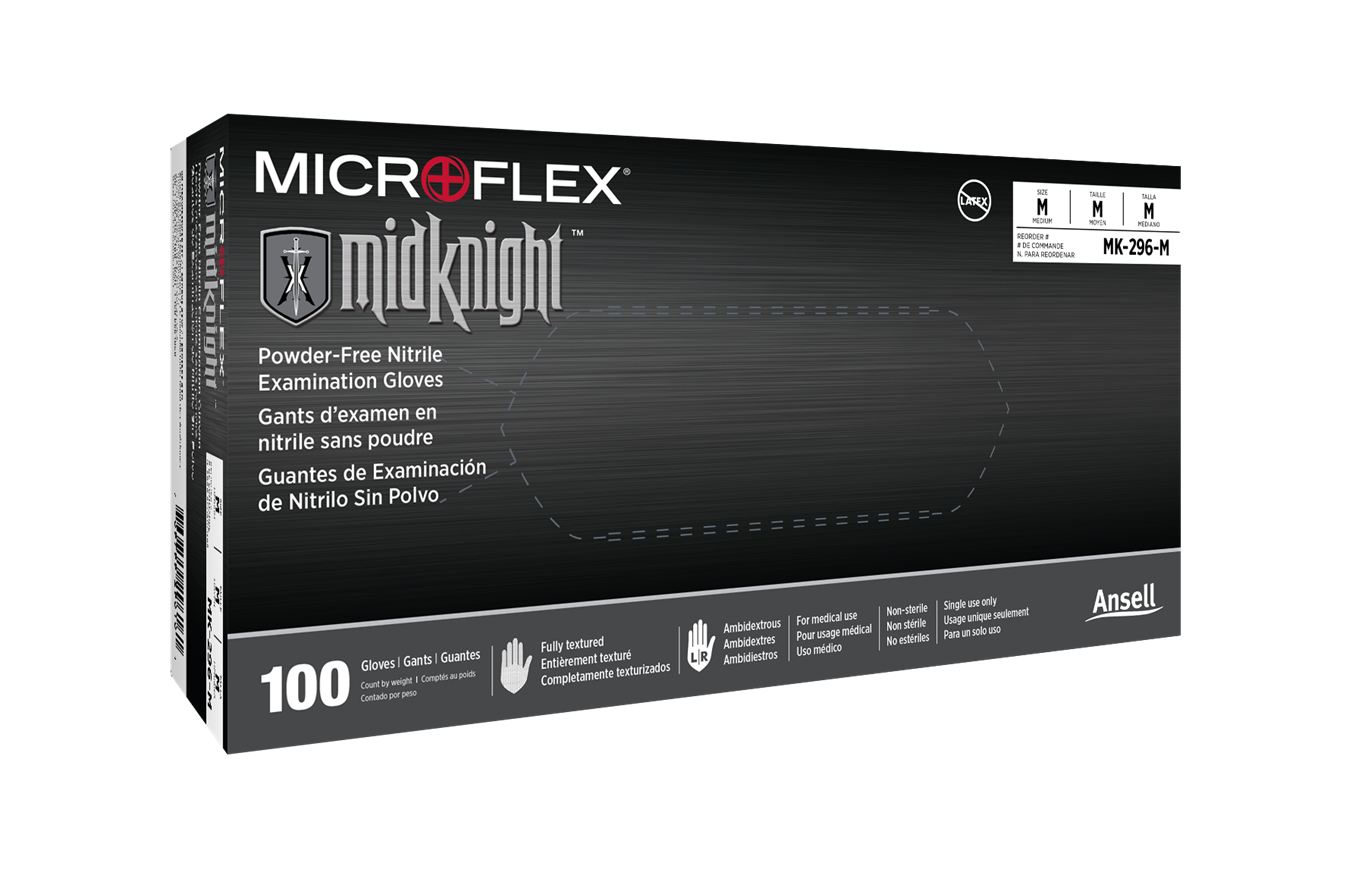 Ansell MidKnight Exam Glove